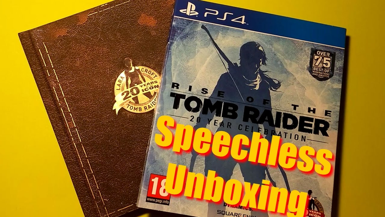 Stewart ø håndbevægelse Overflod Rise of the Tomb Raider 20 Year Celebration PS4 Speechless Unboxing -  YouTube