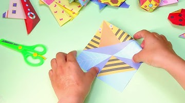 77- Bee - hapray origami folding steps - 72 patterns