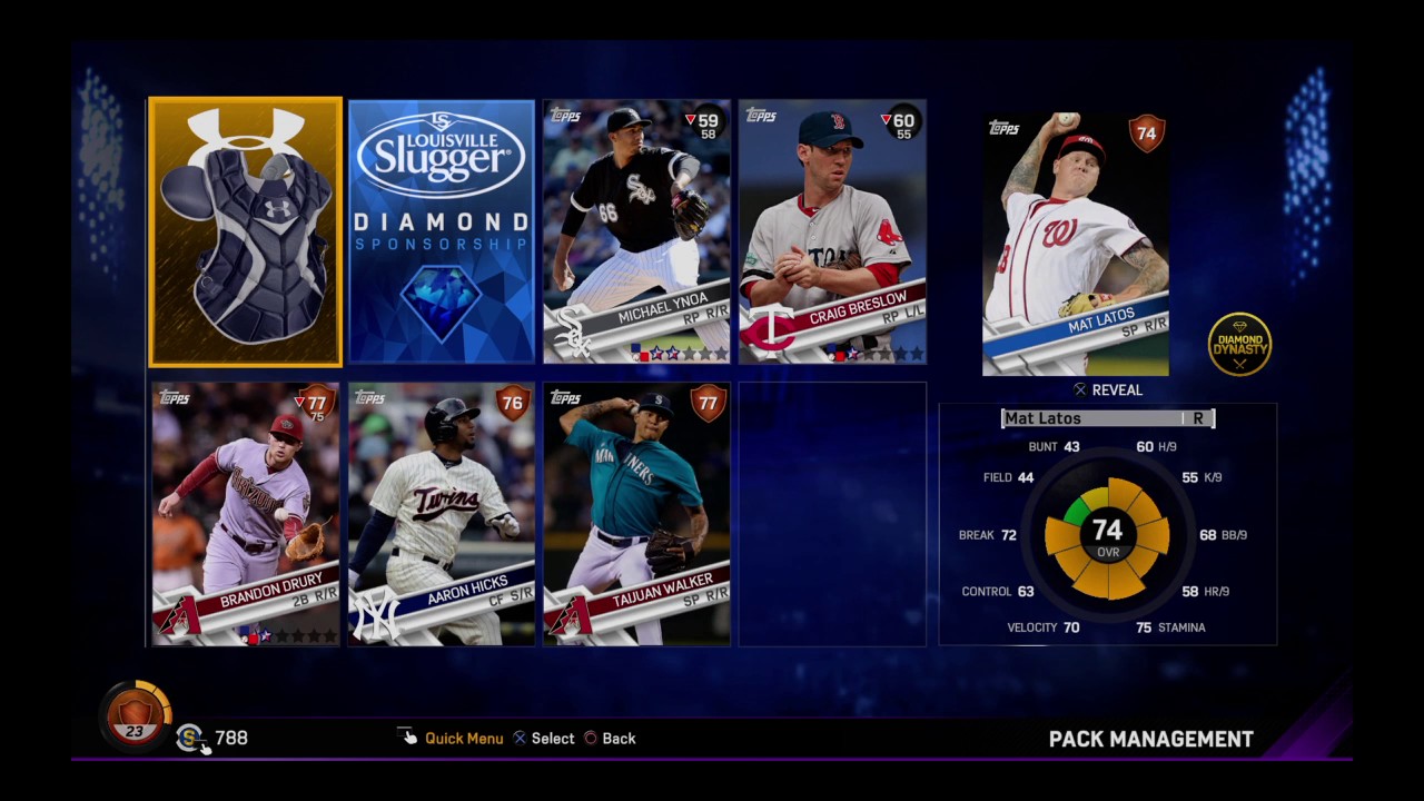 MLB® The Show™ 17 Huge 50 Set 2 Pack Opening Diamond & Gold Players!  Flashback!