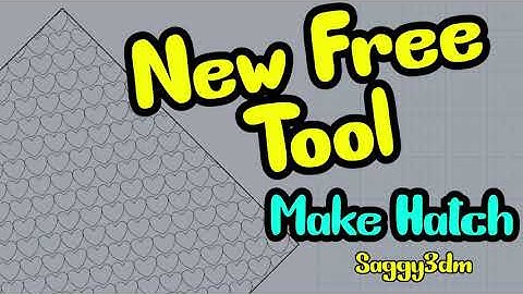 New Free Tool for creating your own custom hatch patterns - makeHatch, for Rhino 5/6/7