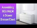 Assembling IKEA MALM 6 Drawer Chest | 6 Drawer Dresser