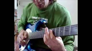 JS Bach invention in Am guitar cover