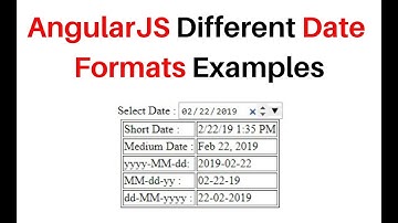 How To Date Format In AngularJS Example 1.5.11