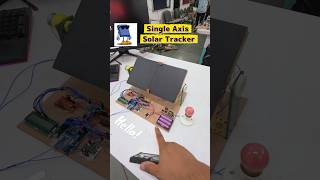 🌞 Single Axis Solar tracker using Arduino #project #science #engineering #solarenergy #solar