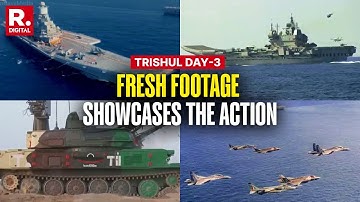 Indian Navy Drops Explosive Footage Of Tri-Services Trishul Exercise | Day-3 | Northern Command
