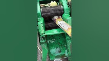 Squeezing sugar cane aims to get very sweet and fresh juice #automobile #popular #construction