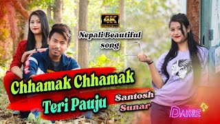 Chhamak Chhamak Teri Pauju// Nepali Song // Santosh Sunar // Cover dance Video By Papu MdR Resimi