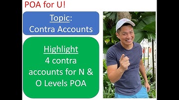 Contra Accounts - POA Principles of Accounts N Levels O Levels