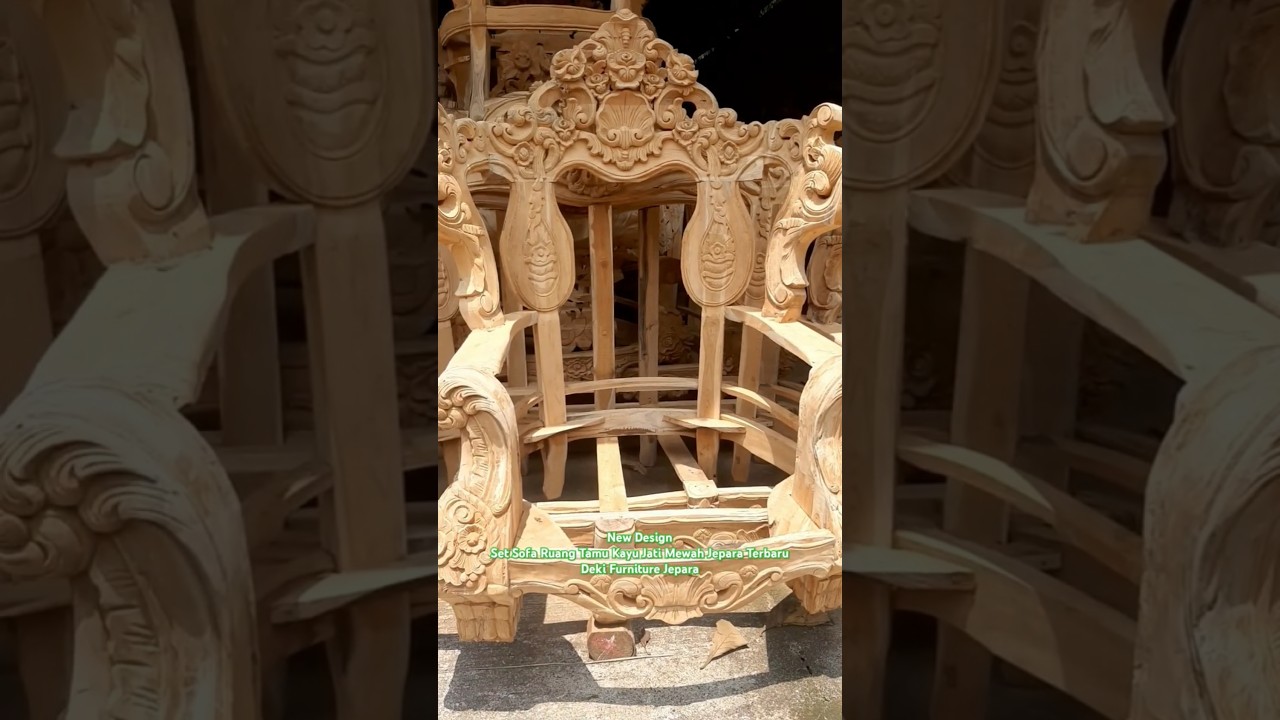 New design 2024 Set Sofa Ruang Tamu Kayu Jati Mewah Jepara MurahhHHh #sofa #shorts #kursi #ai