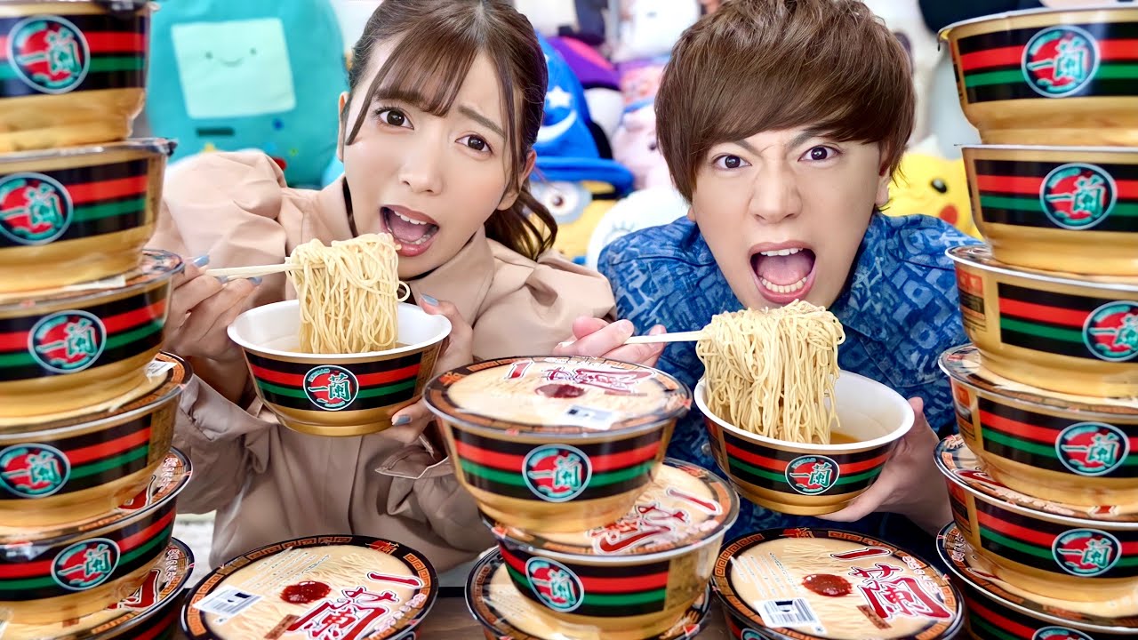 限界まで一蘭カップ麺を替え玉大食いしたら何杯食べれるのか！？