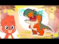 Club Baboo | Why is the baby Triceratops crying? | He lost his mommy! | Learn Dinosaur Names