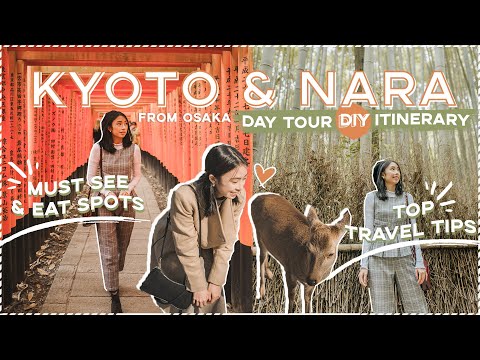 KYOTO & NARA JAPAN 🇯🇵 Walking TOUR + Travel & Food Vlog (Day Trip from Osaka) | Sophie Ramos