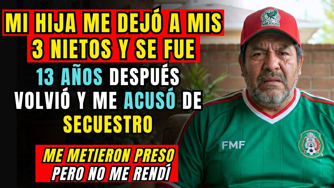 Mi hija me dejó a mis 3 nietos… 13 años después regresó con la policía a denunciarme por secuestro!