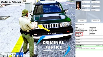 How To Install Police Menu! | Brand New Mod! | In Game Showcase! | #criminaljusticeyoutube