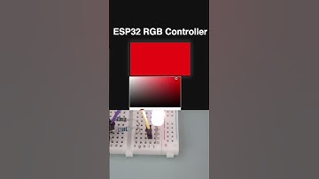 📶🎛️ ESP32 RGB Remote #esp32 #arduino #rgb #electroniccomponent #electronicscircuit #electronic