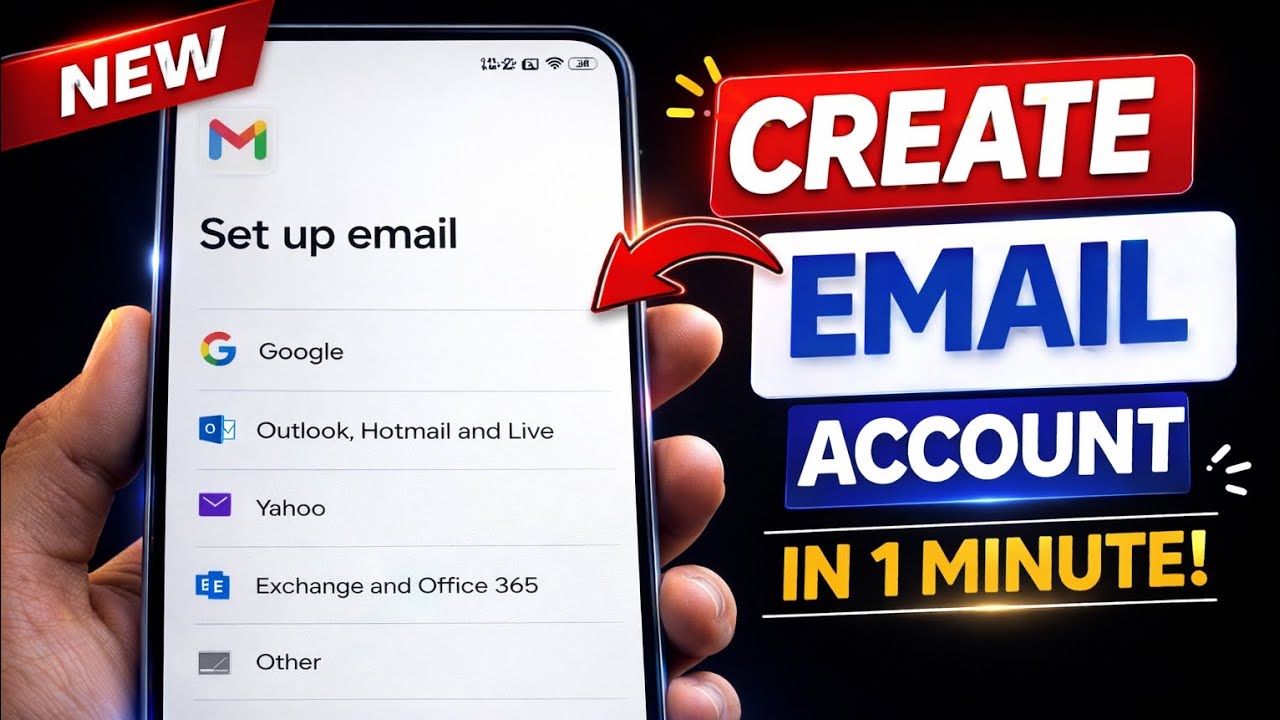 How to Create Email Account Easily 2026 | New Update - YouTube