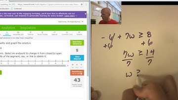 IXL alg1 K.9 Graph solutions to two step linear inequalities (v18.8a)(OLD)