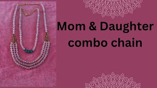 Pampkin beads mom & daughter chain #pampkinbeads #jewellerymaking #7799846928 #diy