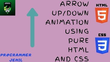 ARROW UP/DOWN ANIMATION USING PURE HTML AND CSS 🔥