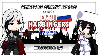 BSD react to Fatui Harbingers as new Organization || DONE ✅ || BSD X GENSHIN || part 1/7 || GCRV ||