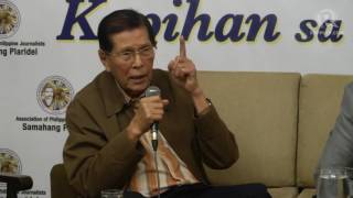 Enrile wants hero's burial for Marcos