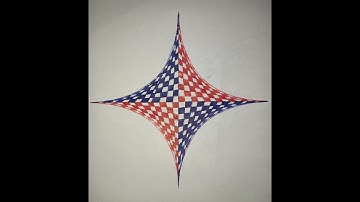 How to Draw  parabolic curves using straight lines l Geometric Tutorial l Simple Drawing Idea