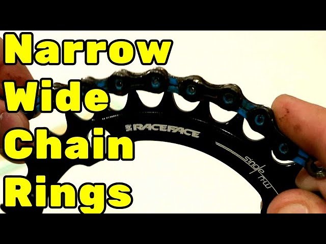 A Look at Narrow Wide Chainrings with the Raceface 104mm BCD, 32t, Black -  YouTube