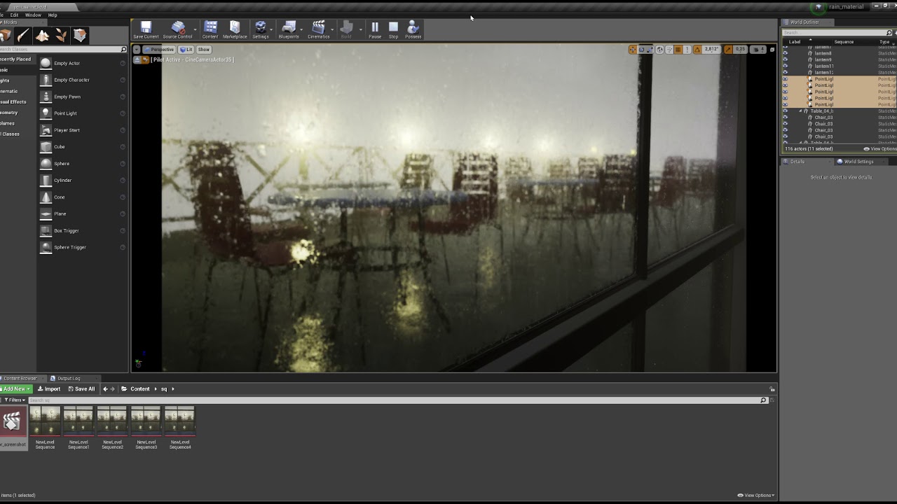 Rain Material on Unreal Engine Interface 2 - YouTube