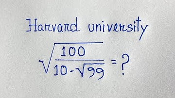 Harvard University Admission interviews tricks | Math Competition Problems |