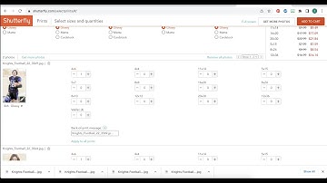 Cropping Photos and ordering on Shutterfly