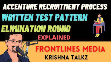 Accenture Written Test || Pattern and other details explained || Krishna Talkz