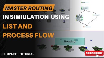 🚀 Master Routing in Simulation Using Lists & Process Flow | Complete Tutorial #flexsim #processflow