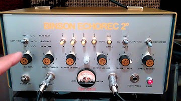 Vintage Binson Echorec 2  Super Special AMPLITUDE explanation