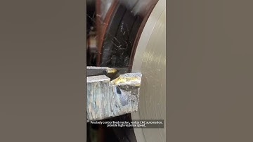 Close-up of Metal Lathe Machining Process#metallathe #cnc #servo