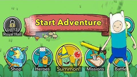 ADVENTURE TIME HEROES- Gameplay walkthrough "finn" (ios,Android)