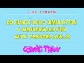 Simple 2D Black Hole Simulation and NeuroEvolution with TensorFlow.js