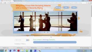 Mitigating Cross Site Scripting Attacks with a Content Security Policy