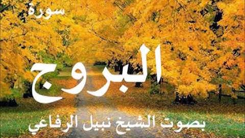 سورة البروج بصوت الشيخ نبيل الرفاعي 85