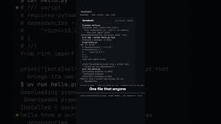 A Python script that brings its own dependencies #python