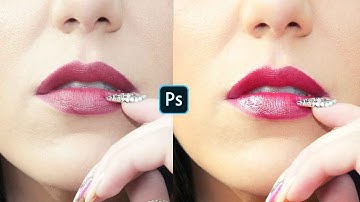 Create Realistic Glossy Lips in Photoshop -  1Minute Photoshop