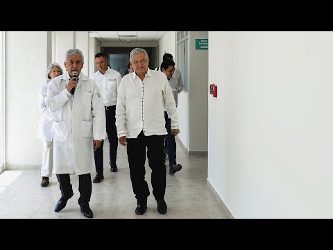 Cubículo para enfermos de coronavirus en hospital de Tlaxiaco, Oaxaca