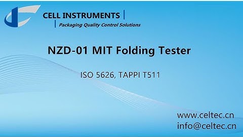 MIT Folding tester for paper and board ISO 5626 TAPPI T511