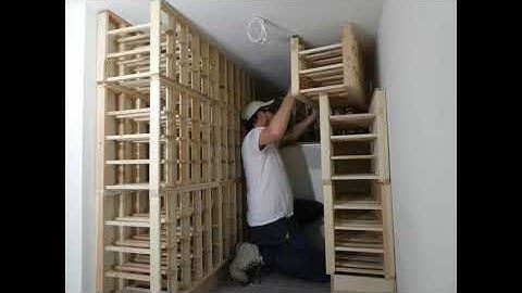 Modular Wine Cellar Rack Install