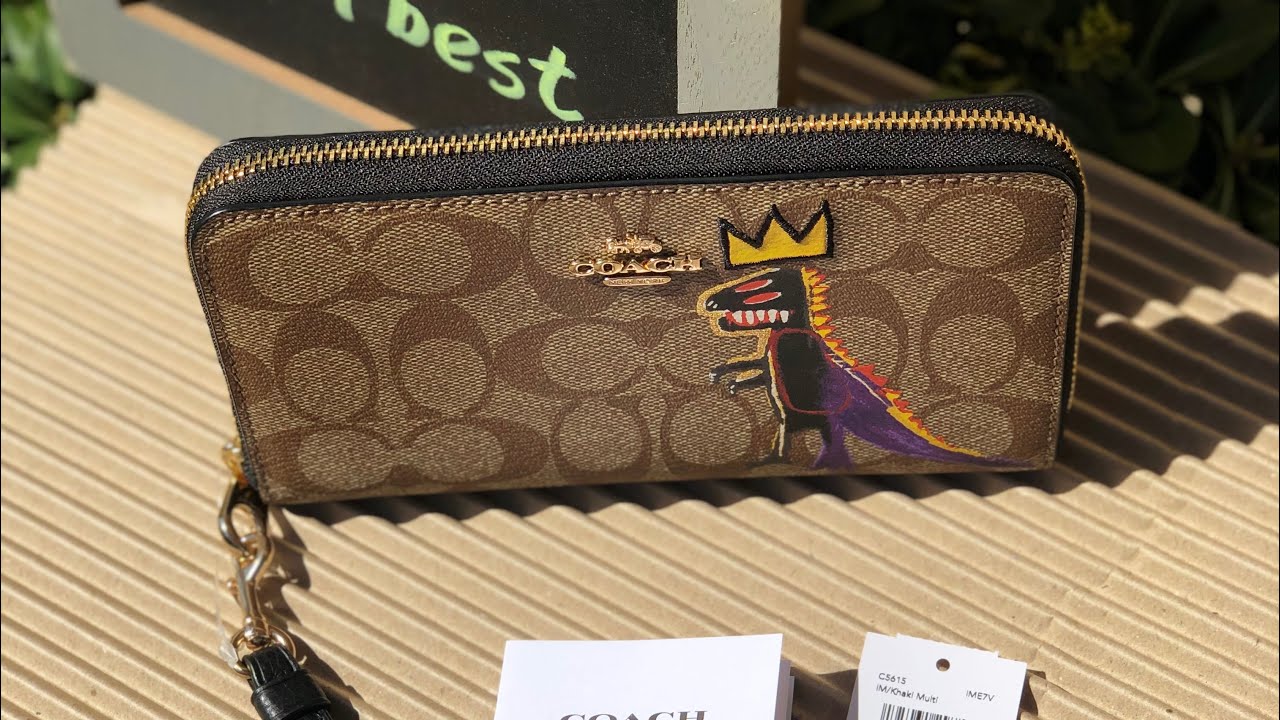 COACH ☜UNBOXING☞ Coach X Jean Michel Basquiat Long Zip