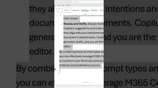 m365 copilot format a word document in a few secs using copilot #copilot #m365copilot #msword