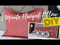 5 Minute Flanged Pillow Sham Tutorial With Zipper