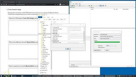 1.8 Lab F17, FTK Imager, Create Disk Image