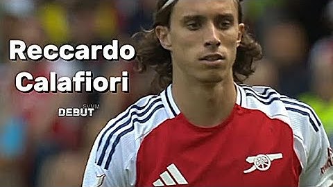 RICCARDO CALAFIORI's DEBUT FOR ARSENAL