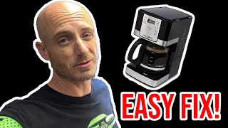 How to fix a coffee maker that won't brew all the water!