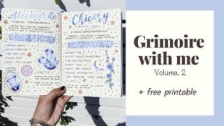 grimoire with me + free printable // vol.2